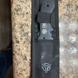 Tactical throwing knives.